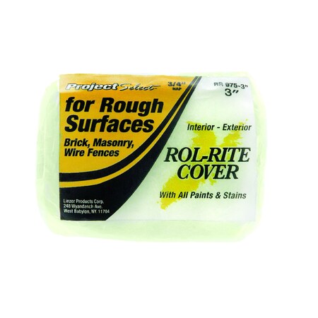Linzer Linzer Rol-Rite Polyester 3 in. W X 3/4 in. Trim Paint Roller Cover 1 pk RR975-3